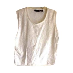 K) Goodclothes White Lace Sleeveless Blouse XL – Women’s Dressy Tank Top